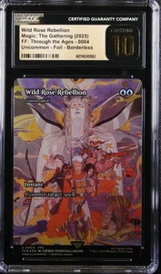 Wild Rose Rebellion Borderless Foil MTG Final Fantasy CGC Pristine 10 - Picture 1 of 2