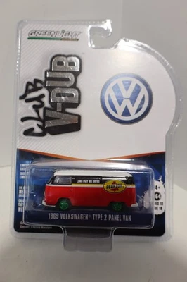 GREENLIGHT V-DUB SERIES 18 1969 VOLKSWAGEN TYPE 2 PANEL VAN GREEN MACHINE CHASE - Image 1 of 3
