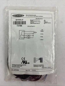 BANNER QS18VN6LAF PHOTOELECTRIC SENSOR 10-30VDC - Picture 1 of 3