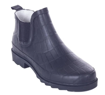 Женщин резиновый дождя ботинки размер 6 искусственного крокодила водонепроницаемый тянуть на сад ботинок, новый - Изображение 1 из 4