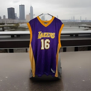 NBA Los Angeles Lakers #16 Pau Gasol Basketball Jersey Men's Size: XL Dunk Sport - Picture 1 of 6