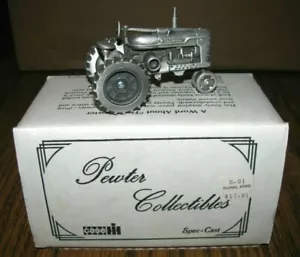 IH Farmall M Tractor Pewter Toy 1:43 Spec Cast Collectible Lt Ed 1990s Harvester - Picture 1 of 5
