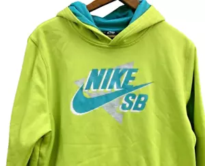 Jugend Junge XL Nike SB Skateboard limettengrün Hoodie Therma Fit Sweatshirt *Mängel* - Bild 1 von 8