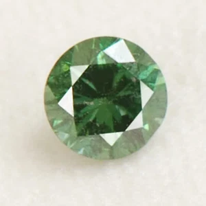 Diamante sfuso verde naturale taglio tondo splendido 0,08 ct 100% certificato - Foto 1 di 1