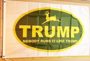 Donald Trump Flag FREE SHIPPING Farmers For Trump NEW 3x5' Sign USA John Deere 3 - Picture 1 of 1