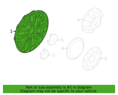 Tapacubos nuevo para Ford Transit 150, 250, 350 2015-2023 - Original OEM de fábrica 16"  Foto 1 de 3