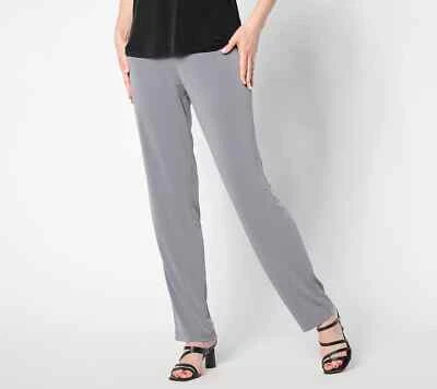 Pantalones Susan Graver Essentials Reg Líquido Tejido Pierna Recta A228083 Foto 1 de 4