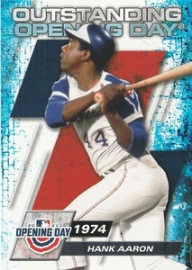 Tarjeta de béisbol Hank Aaron 2021 #OOD-10 de apertura sobresaliente día de apertura #OOD-10 - Imagen 1 de 2