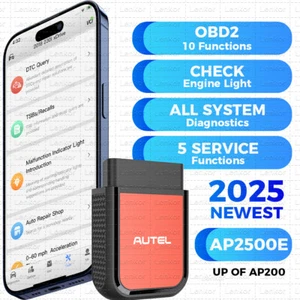 2025 Autel AP2500E Automotive Diagnostic Tool Read Erase Codes Car OBD2 Scanner - Bild 1 von 15
