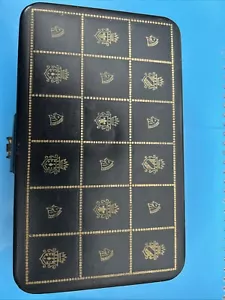 Vintage Herren Shields Fifth Avenue schwarz Schmuck Geschenkbox. Guter Zustand - Bild 1 von 6