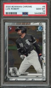 BB - 2020 - Bowman Chrome - #8 - Luis Robert - PSA 10 - Imagen 1 de 2