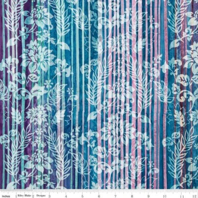 RBD ~ BT23027-284 ~ Express Yourself! Color Bands Raspberry Jade  - by 1/2 yd - Image 1 of 2