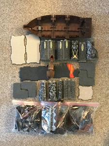 Mega Bloks Lot 9813 9895 Dragons Man O War Ship Ramparts Of Ryousan INCOMPLETE - Picture 1 of 7