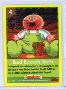 2005 Garbage Pail Kids ANS4 BAD BREATH SETH Game Card #GPK2 - Picture 1 of 2