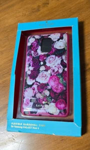 galaxy note 4 phone case, Kate Spade floral design, pink and purple - Picture 1 of 2