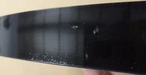 Schwarze Hochglanz PVC Kantenanleimer 15/16" x 120" Zoll ohne Kleber ungeklebt  - Bild 1 von 4