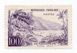 1959 - Francia - Serie turistica, 100 f. Guadaloupe MLH - Picture 1 of 1