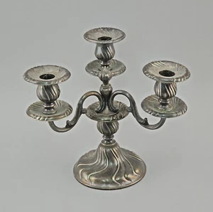 A-9430037 Chandelier Silver Plated Candle Holders 3-flammig Vintage D22cm - Picture 1 of 3