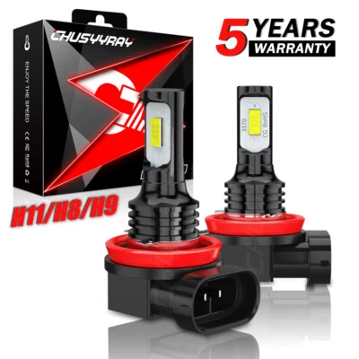 For Hyundai Santa Fe Sport 2013-2016 LED Headlight Fog Light Bulbs 6000K White - Image 1 of 4