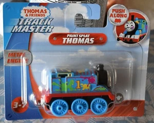 THOMAS & FRIENDS PAINT SPLAT THOMAS PUSH ALONG WORK ON TRACK MASTER NEW - Picture 1 of 3