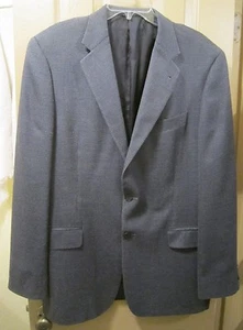 SZ 42L JOSEPH ABBOUD NORDSTROM MENS BLUE SILK WOOL JACKET SPORTCOAT BLAZER, GUC - Picture 1 of 9