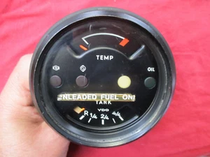  Porsche 914-4 Combination Oil Temp / Fuel Level / Oil Pressure / Alt/Gauge RARE - Picture 1 of 13