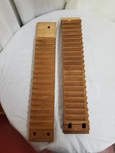 Antique Primitive Wooden Cigar Mold ( 2 Pieces) - Picture 1 of 6