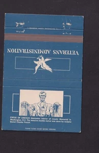 Old Matchcover USA BN157482 matchbox Military Veteran - Picture 1 of 1