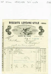 Paris IV ème 5 Rue du Renard - Belle Entête Célèbre Biscuiterie du 09/12/1922 - Picture 1 of 1