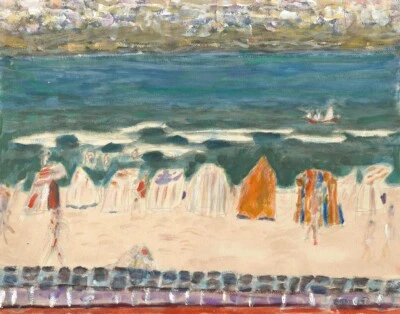 Impresión en lienzo Pierre Bonnard La playa en Arcachon 16 x 20 Foto 1 de 4