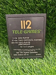 Sears Tele-Games 112 Space Invaders For Atari 2600 Retro Gaming Cartridge Tested - Picture 1 of 3