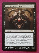 Magic The Gathering DARK ASCENSION INCREASING AMBITION single black card MTG