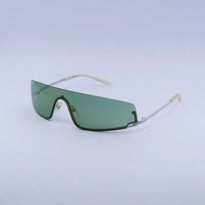 Gucci GG1561S 003 Brillante Sólido Marfil/Verde con Patrón GG Espejo 99-1-115 Sol... Foto 1 de 4