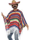 Da Uomo Adulto Unisex Bandito Messicano Poncho Costume Mexico Da Smiffys