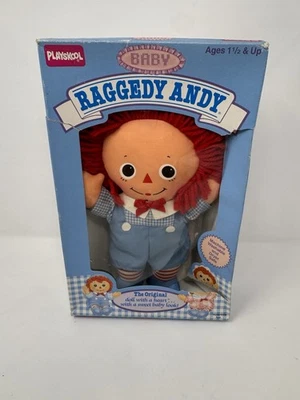 Винтажная кукла 1989 Playskool Baby Raggedy Andy 8 дюймов оригинальная с сердцем новая - Изображение 1 из 4