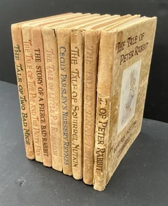 Beatrix Potter Collection, 8 vol, publisher F Warne, undated, - Picture 1 of 24