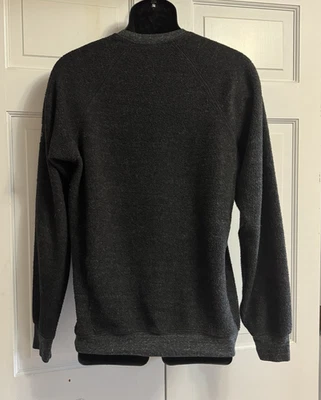 Sudadera Alo Yoga Para Hombres Mediana Negra Gris Triumph Polar Cuello Redondo Bolsillos con Cremallera Foto 1 de 4