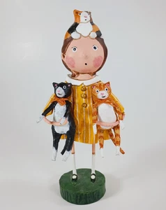 Figura de arte popular Lori Mitchell Kat's Cats Lover. 6,75" de alto. - Imagen 1 de 7