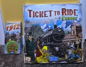 Days of Wonder Ticket to Ride Europe Juego de Mesa y Expansión 1912 - Ambos Nuevos - Imagen 1 de 10