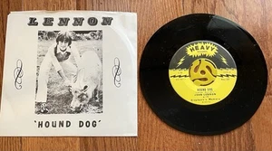 John Lennon Paul McCartney Hound Dog 45 RPM record and picture sleeve, Heavy Rec - Picture 1 of 2
