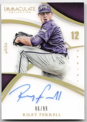 2015 Panini Immaculate Collection Collegiate #RF Riley Ferrell Auto /99 - Image 1 of 2