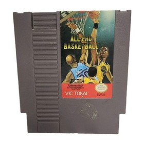 ALL PRO BASKETBALL Video Game Cartridge (Nintendo Entertainment System NES 1989)