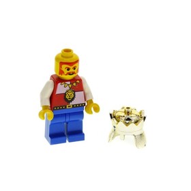 1X Lego Minifigure Knight Royal Knights King Lion Crown 71015 973P4EC01 CAS060A