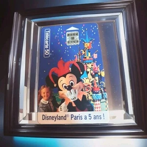 CARTE TELEPHONIQUE MICKEY EURO DISNEY DISNEYLAND PARIS a 5 ANS PHONECARD 04/1997 - Zdjęcie 1 z 3