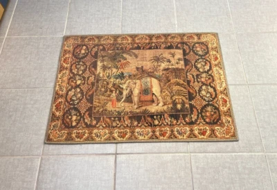 Elephant Pattern Rug, 2x3 ft Decorative Small Rug, Wall Carpet, Animal Pattern - Image 1 of 4