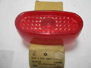 58-59 Rambler American Rebel Tail Light Lense GLO-BRITE 580 - Picture 1 of 4