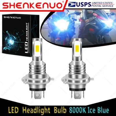 Bombilla faros LED 8000K YTL para Honda VTX1800C VTX1800F/N VTX1800R/S/T 2X 9003 Foto 1 de 4