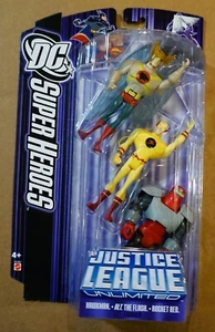 DC Super Heroes Justice League Unlimited Hawkman Alt. The Flash Rocket Rosso - Foto 1 di 2