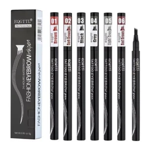 Eyebrow Microblading Pen Waterproof 3D Tattoo Liquid Ink 4 Fork Brow Pencil Tint - Picture 1 of 13