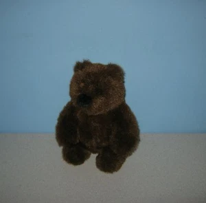 Peluche peluche orsacchiotto cioccolato naso grande seduta pancia zucca 8" GUND anziano - Foto 1 di 1